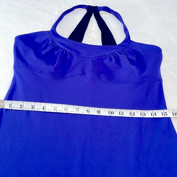 Lululemon Scoop Me Up Tank II Spry Blue (Royal) Size 10 Like New Excellent - Picture 6 of 16